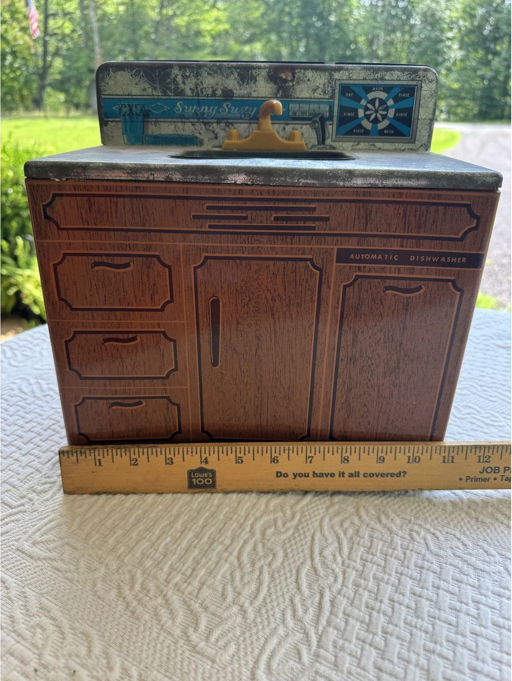 Vintage Sunny Suzy Tin Kitchen Sink Playset